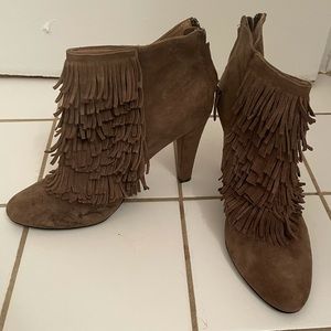 Banana Republic Fringe Booties